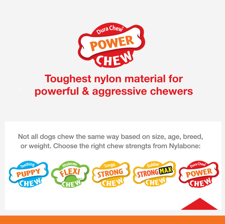 Nylabone Power Chew Dog Toy Original 1ea/SMall/Regular - Up To 25 Ibs.