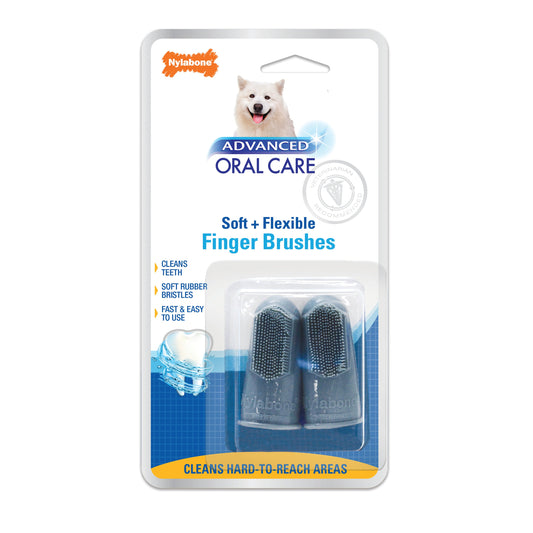 Nylabone Advanced Oral Care Finger Brush 2 Count 1ea/2 ct