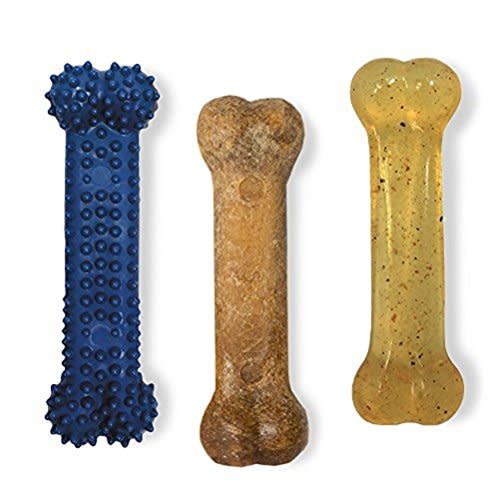 Nylabone Healthy Edibles and Flexi Chew Value Pack Variety, SMall/Regular  Up To 25 Ibs. 3 ct