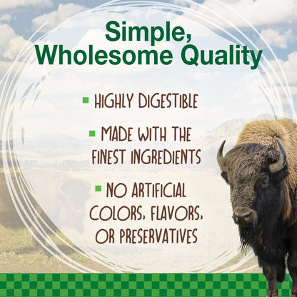 Nylabone Healthy Edibles WILD Natural Long Lasting Bison Dog Chew Treats Bison, SMall/Regular  Up To 25 Ibs. 8 ct