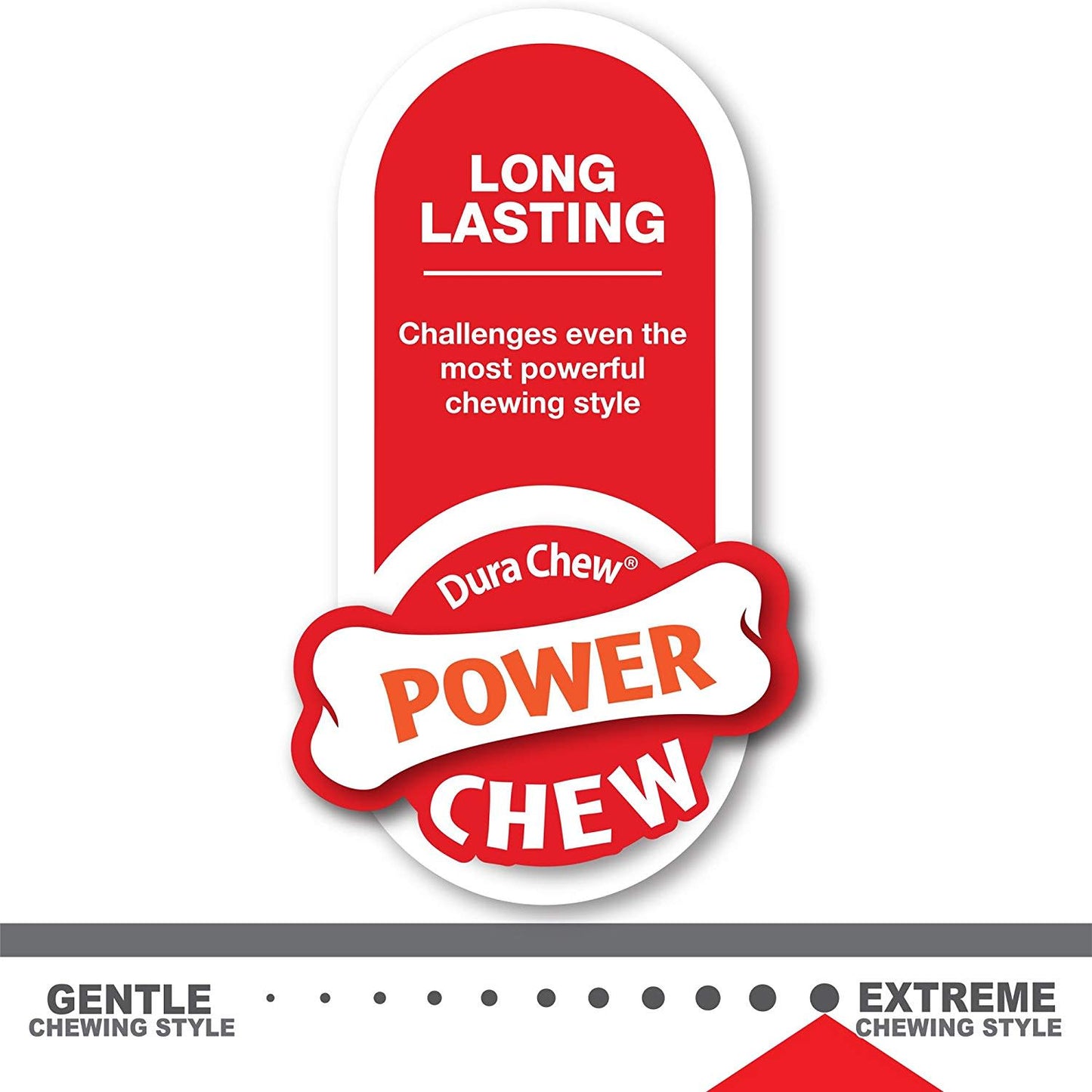 Nylabone Flavor Frenzy Power Chew Triple Pack Chili Cheese Dog, Popcorn & Cherry 1ea/SMall/Regular - Up To 25 Ibs.