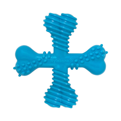 Nylabone Comfort Hold X Bone Power Chew Durable Dog Toy Beef 1ea/SMall/Regular - Up To 25 Ibs.