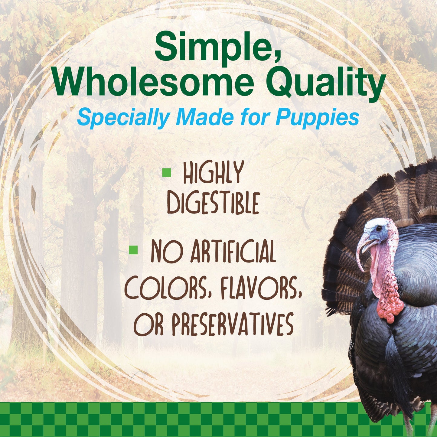 Nylabone Healthy Edibles WILD Puppy Natural Long Lasting Turkey Dog Chew Treats Turkey, SMall/Regular  Up To 25 Ibs. 4 ct