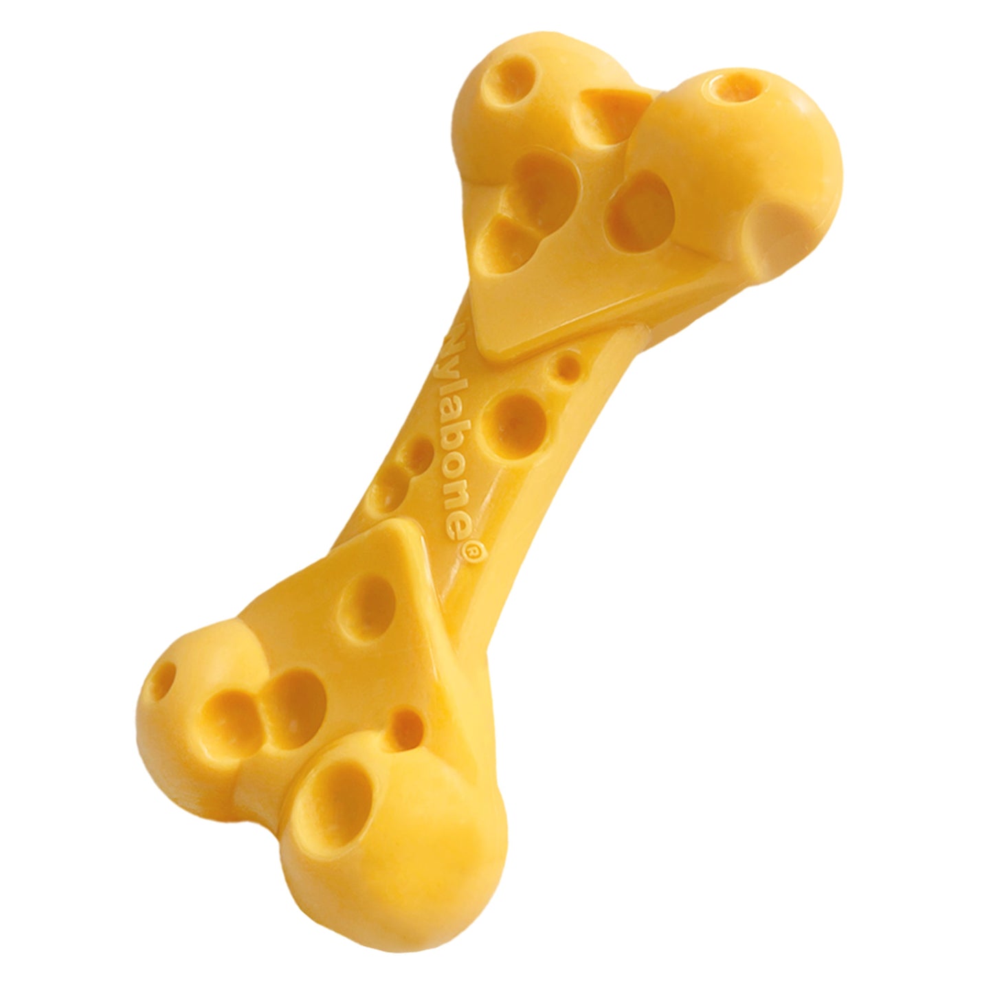 Nylabone Power Chew Cheese Dog Toy Cheese 1ea/Medium/Wolf - Up To 35 lb