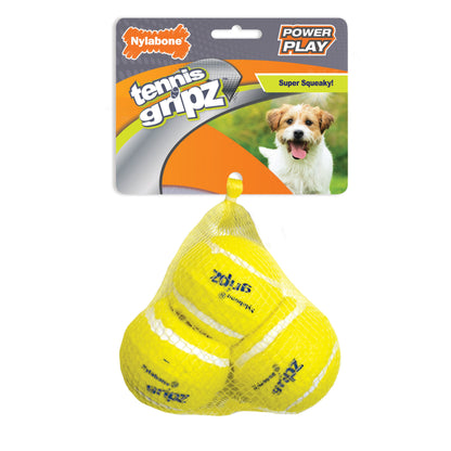 Nylabone Power Play Dog Tennis Ball Gripz 1ea/SMall/Regular - Up To 25 Ibs.