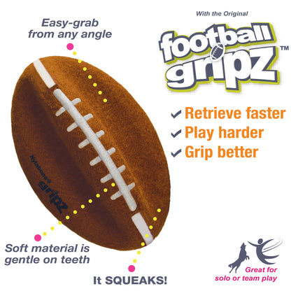 Nylabone Power Play Dog Football Gripz 1ea/Large/Giant - Up To 50 lb