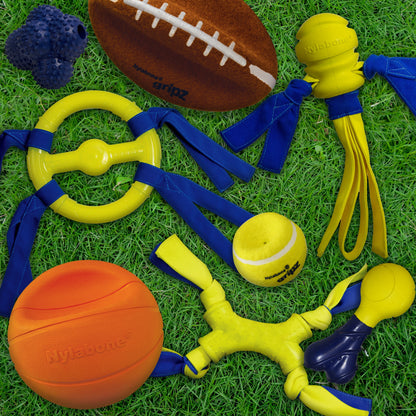 Nylabone Power Play Dog Football Gripz 1ea/Large/Giant - Up To 50 lb