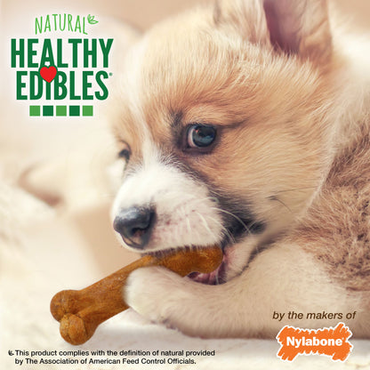 Nylabone Healthy Edibles Puppy Turkey  Sweet Potato Dog Chew Treats Turkey  Sweet Potato, XS/Petite  Up To 15 Lbs. 16 ct