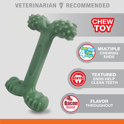 Nylabone Power Chew Easy-Hold Dog Dental Chew Toy Bacon 1ea/Large/Giant - Up To 50 lb