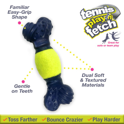 Nylabone Power Play Tennis Play 'n Fetch Interactive Dog Toy 1ea