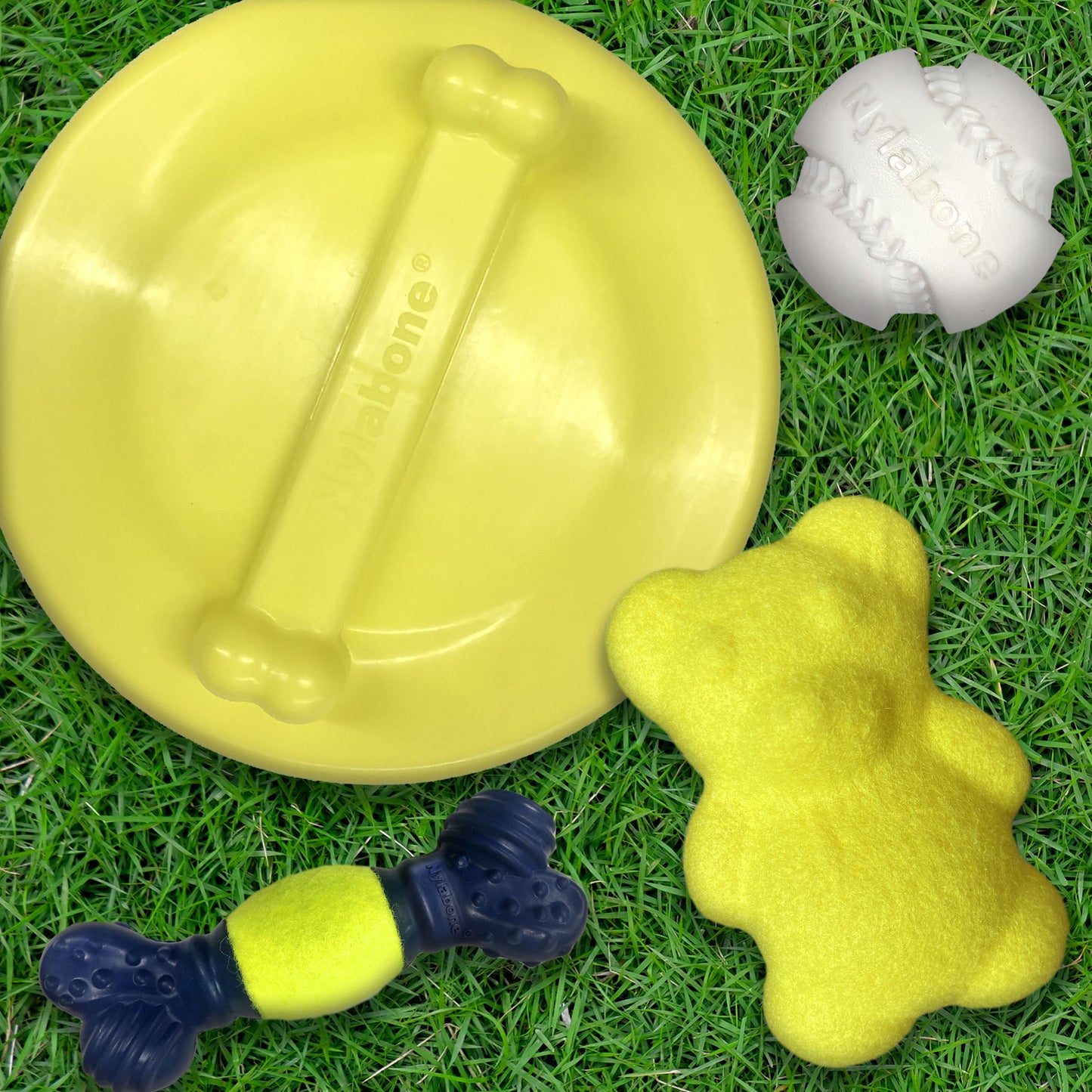 Nylabone Power Play Tennis Play 'n Fetch Interactive Dog Toy 1ea