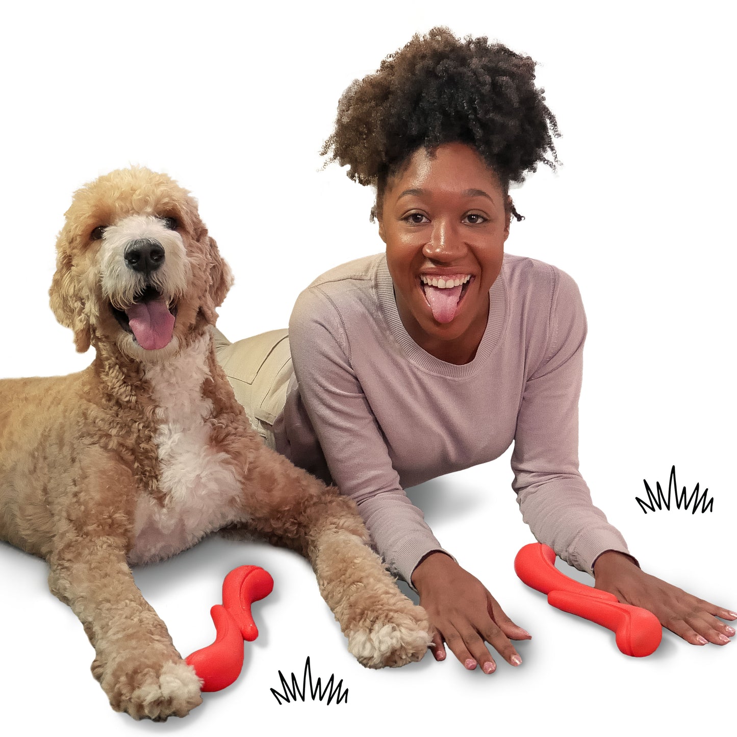 Nylabone Creative Play Stik-GO Dog Fetch Toy Red 1ea/Large/Giant - Up To 50 lb