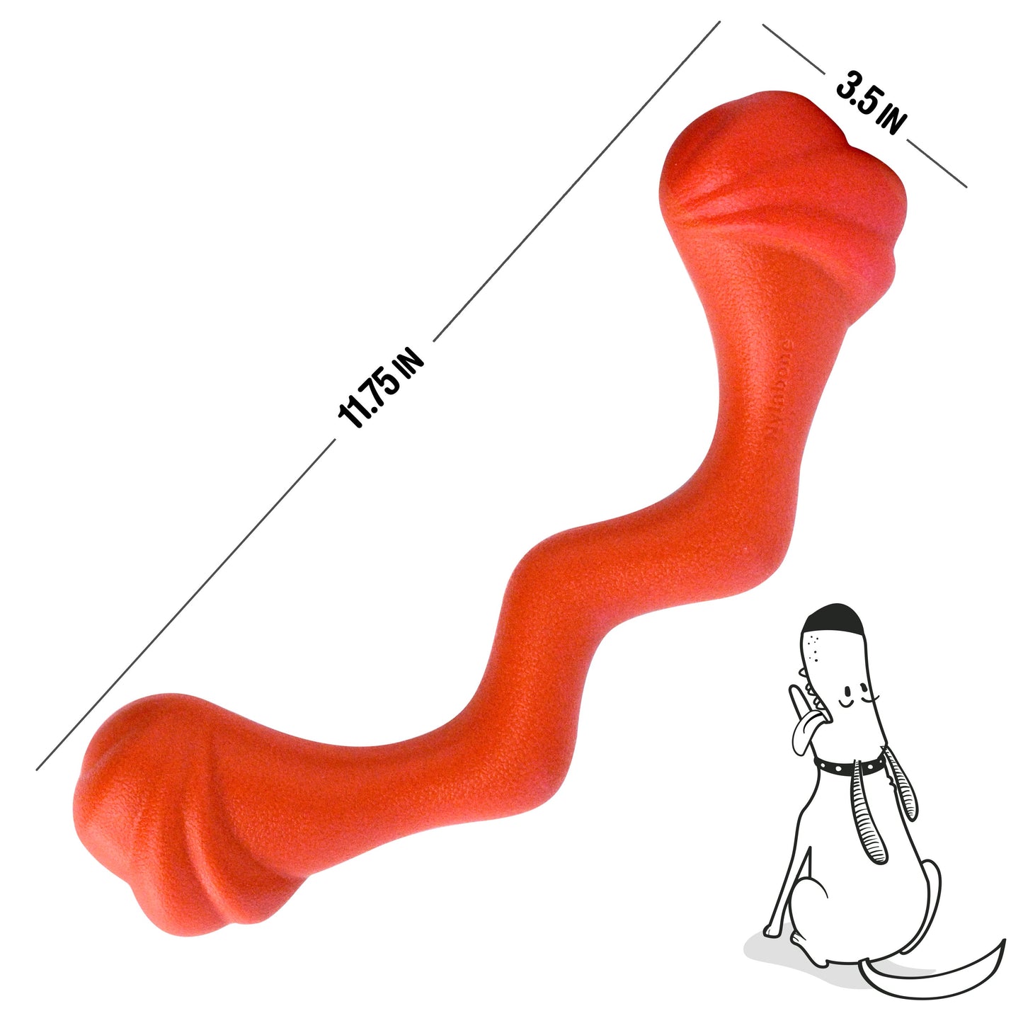 Nylabone Creative Play Springa Dog Pull Toy Red 1ea/Large/Giant - Up To 50 lb