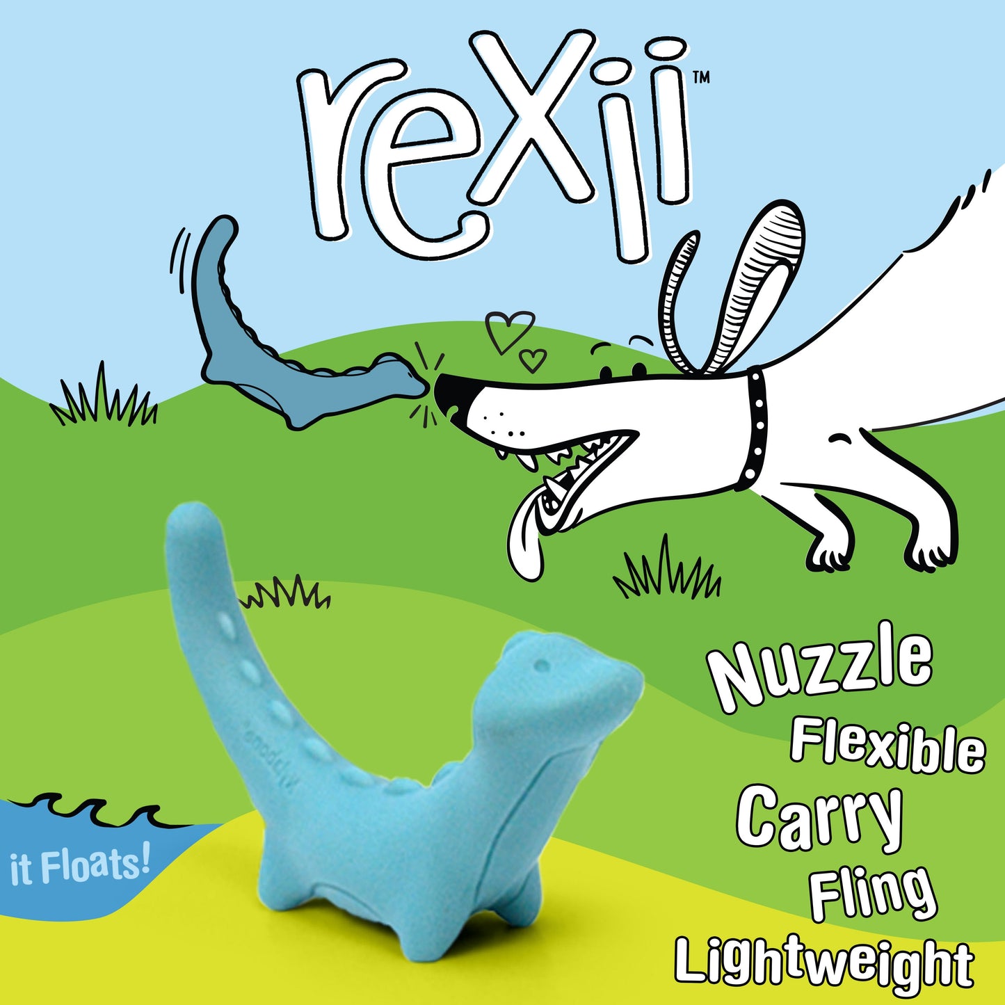 Nylabone Creative Play Rexii Interactive Dog Toy 1ea/SMall/Regular - Up To 25 Ibs.