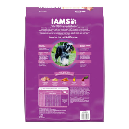 IAMS Mature Adult Senior Dry Dog Food Real Chicken 1ea/15 lb