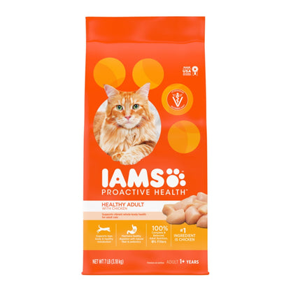 IAMS Proactive Health Adult Dry Cat Food Chicken 1ea/7 lb