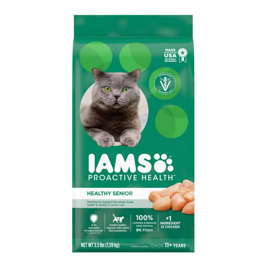 IAMS Proactive Health Senior Dry Cat Food Chicken 1ea/3.5 lb