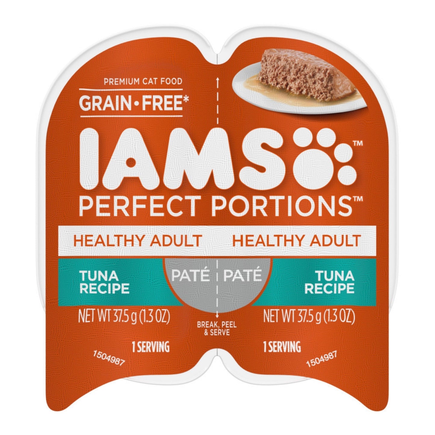 IAMS Perfect Portions Grain Free Healthy Paté Adult Wet Cat Food Tuna 24ea/2.6 oz, 24 pk