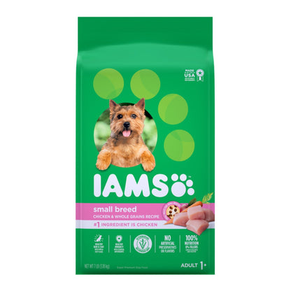 IAMS Small & Toy Breed Adult Dry Dog Food Real Chicken 1ea/7 lb