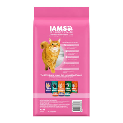 IAMS Proactive Health Sensitive Digestion & Skin Adult Dry Cat Food Turkey 1ea/6 lb