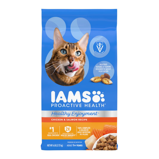 IAMS ProActive Health Healthy Enjoyment Dry Cat Food Chicken & Salmon 1ea/6 lb