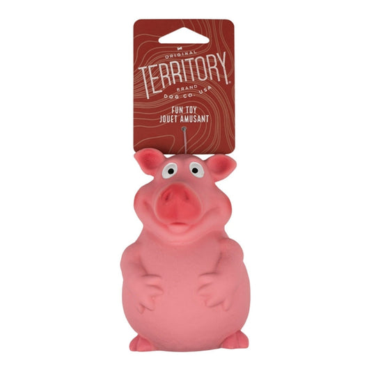 Territory Dog Latex Squeaker Pig 3.4 Inch