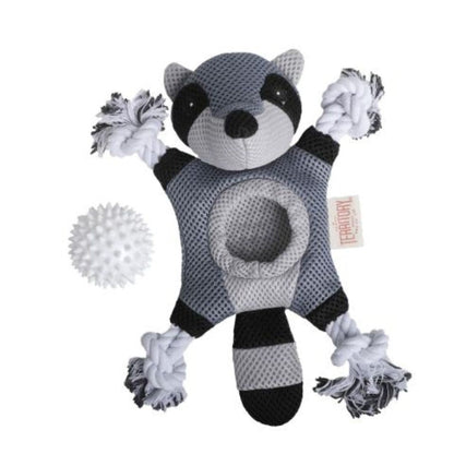 Territory Dog Toy 2 In 1 Raccoon 10 Inch