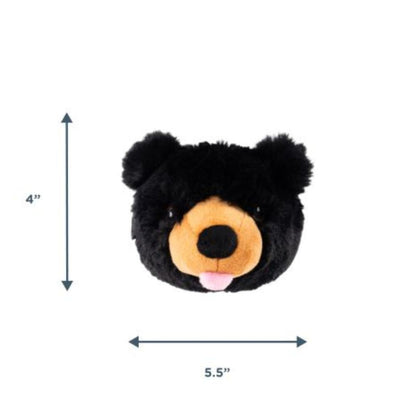 Tall Tails Dog 2 In 1 Black Bear Head 4 Inch