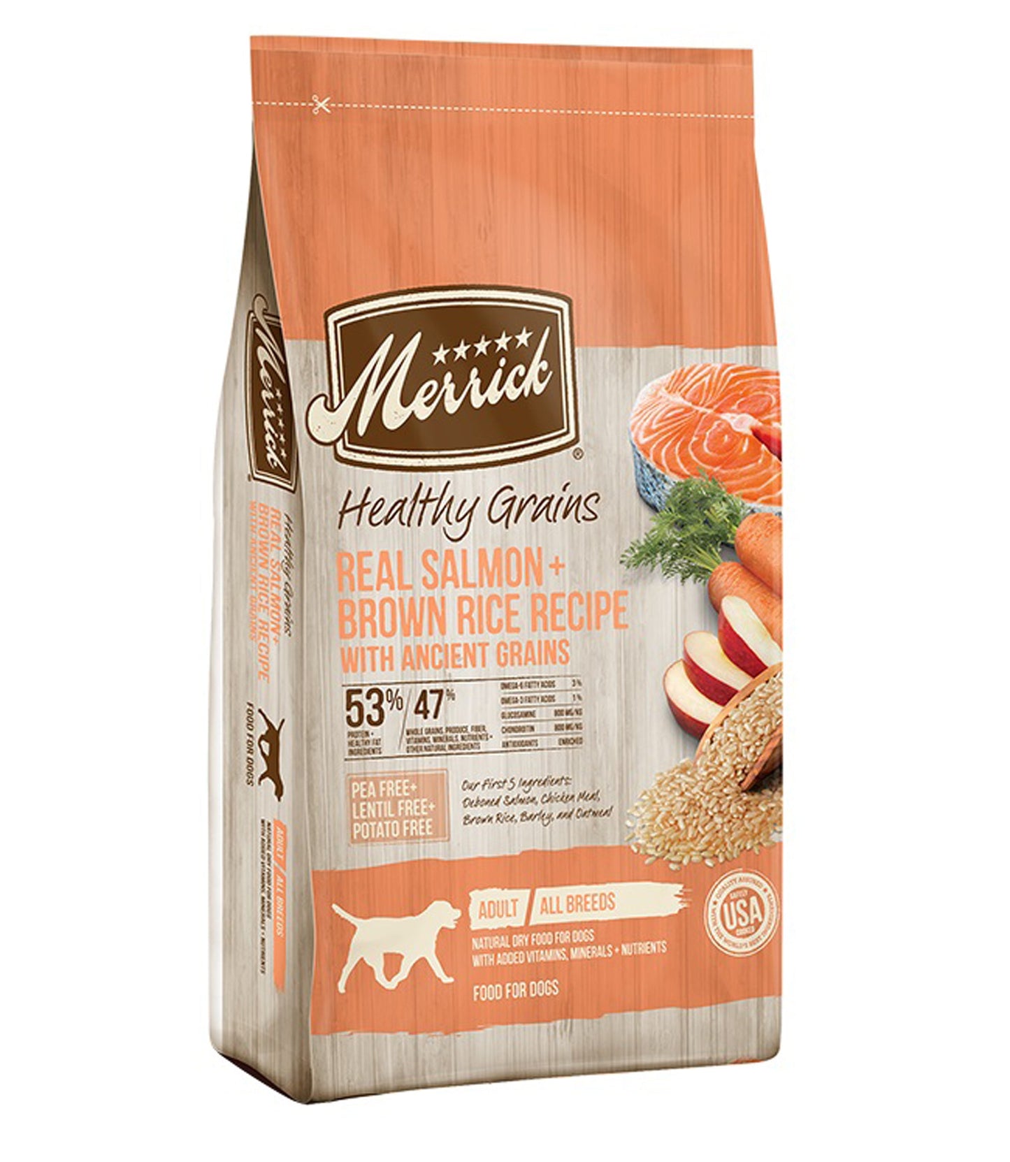 Merrick Dog Grain Salmon And Brown Rice 4Lb