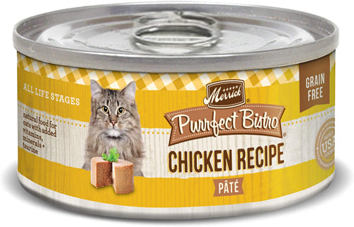 Merrick Cat Purrfect Bistro Chicken Pate 3oz. (Case of 24)