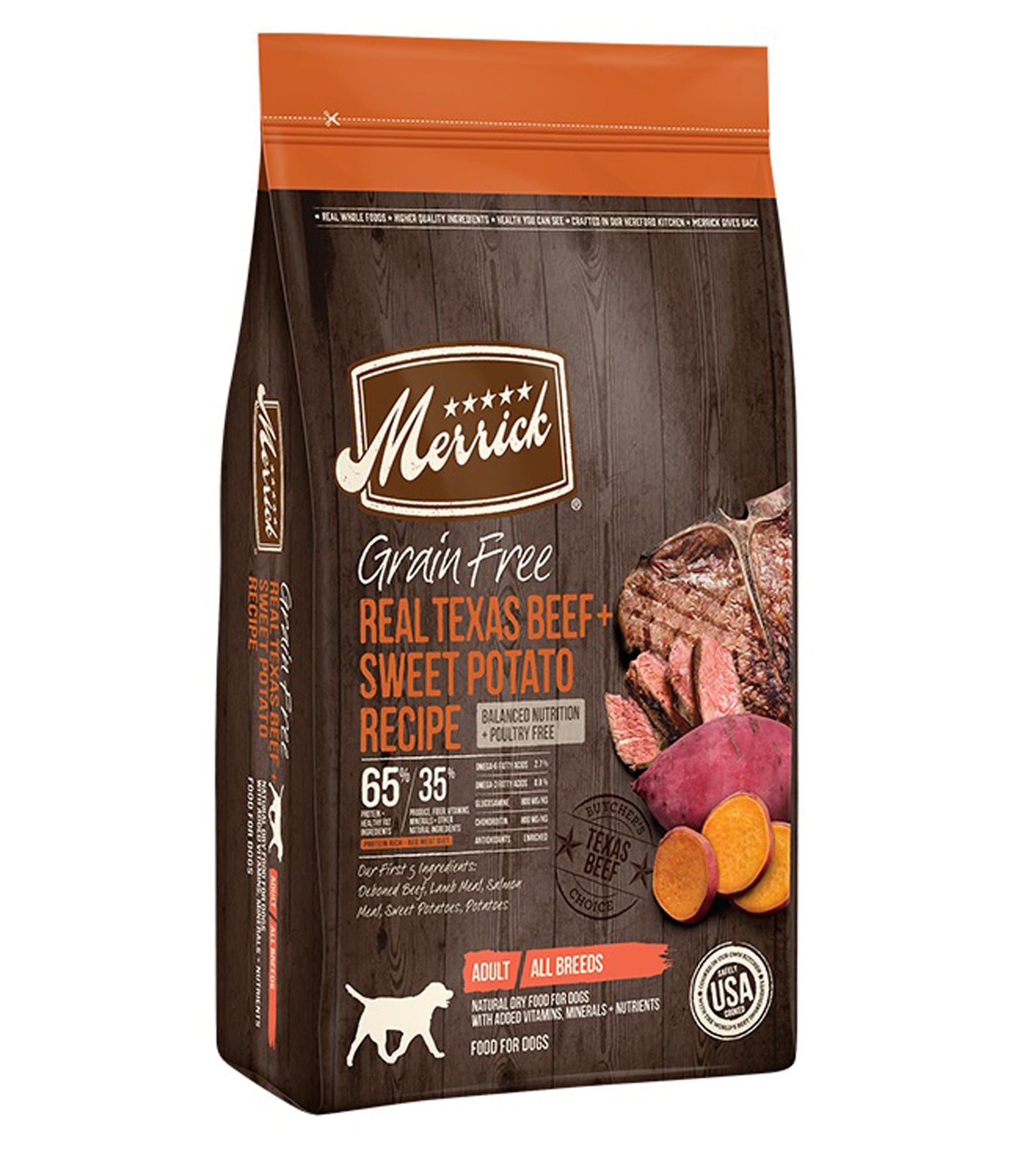 Merrick Dog Grain Free Beef And Sweet Potato 4Lb