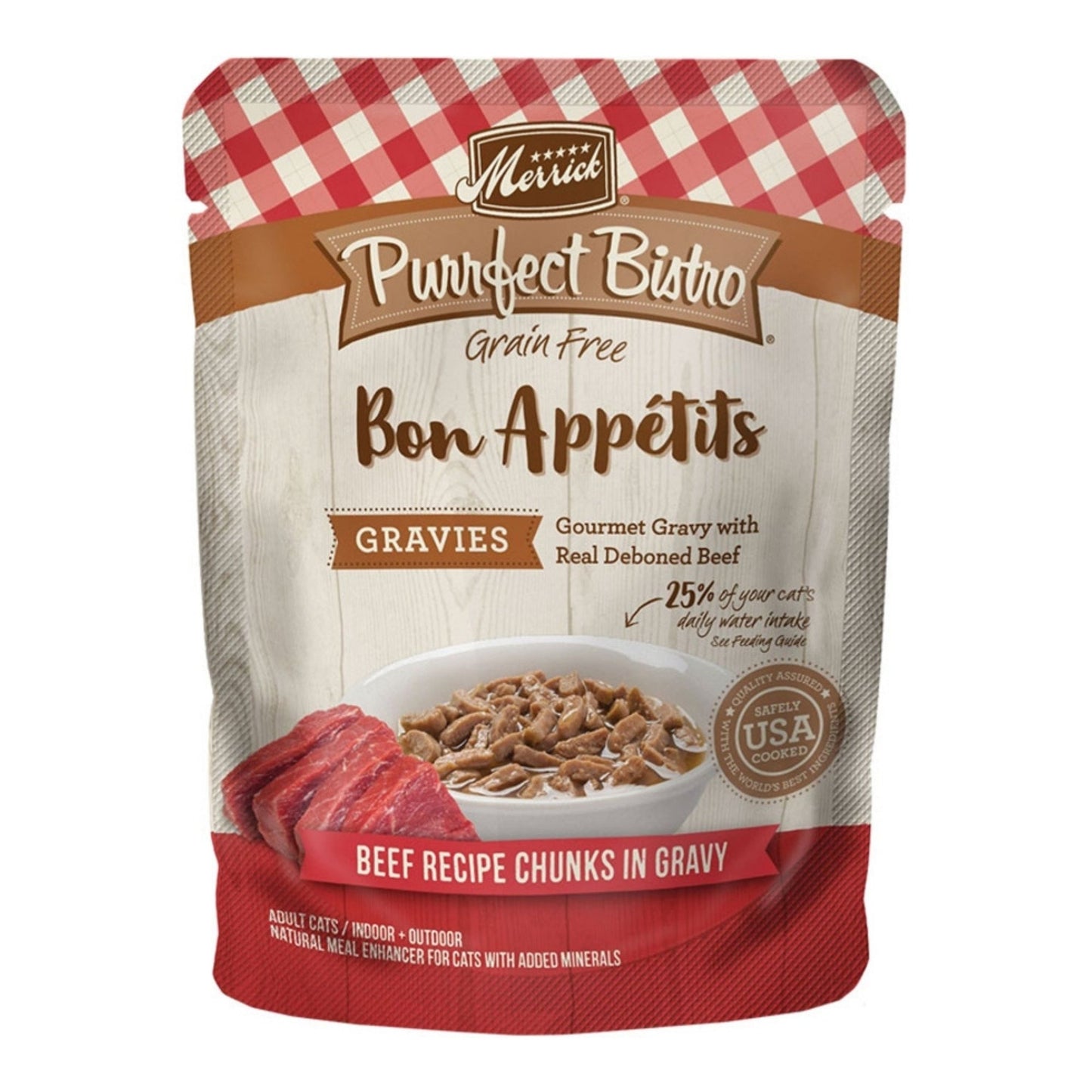 PURRFECT BISTRO CAT GRAIN FREE GRAVIES BEEF 3oz. (Case of 24)