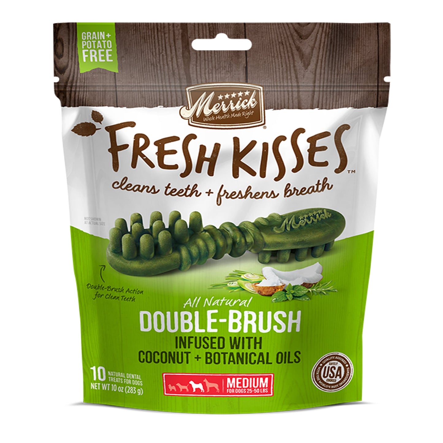 Merrick Dog Fresh Kisses Coconut Medium 6oz. 6 Count