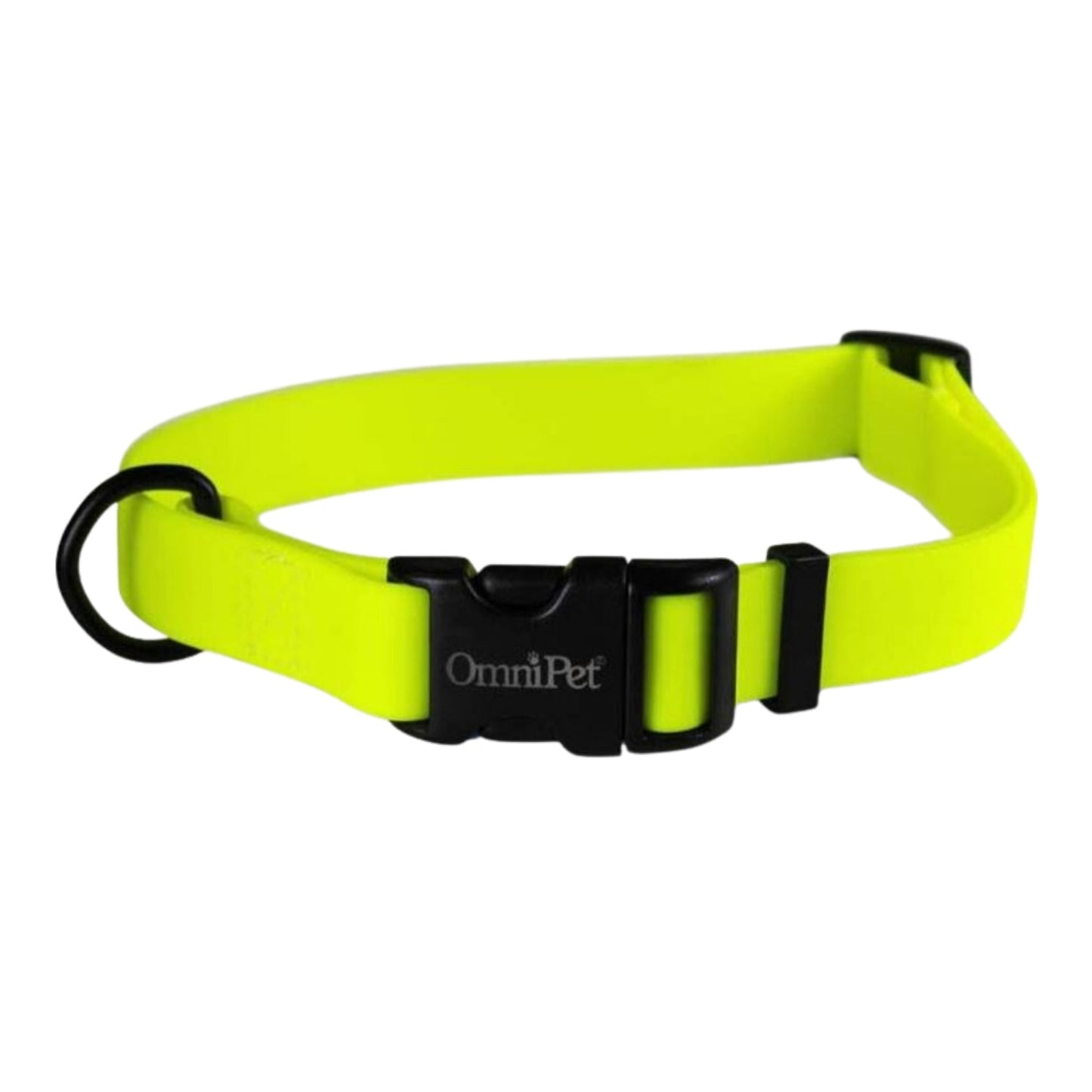 Omni Pet Carnival Biothane Dog Collar Neon Yellow 3/4 x 14 x 20in.