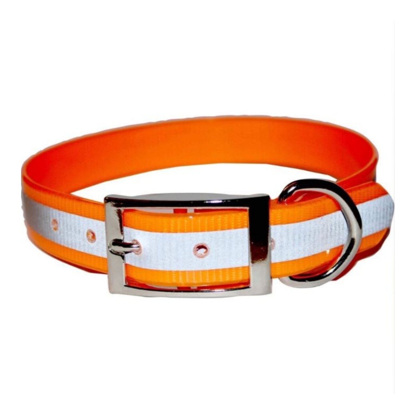 Omni Pet Sunglo Reflective Dog Collar Orange 1 x 25in.