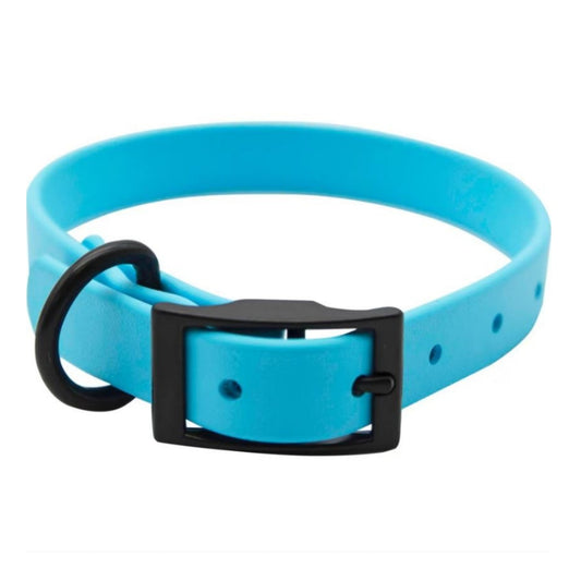 Omni Pet Zeta Biothane Dog Collar with Blk Hardware Light Blue  3/4 x 16in.