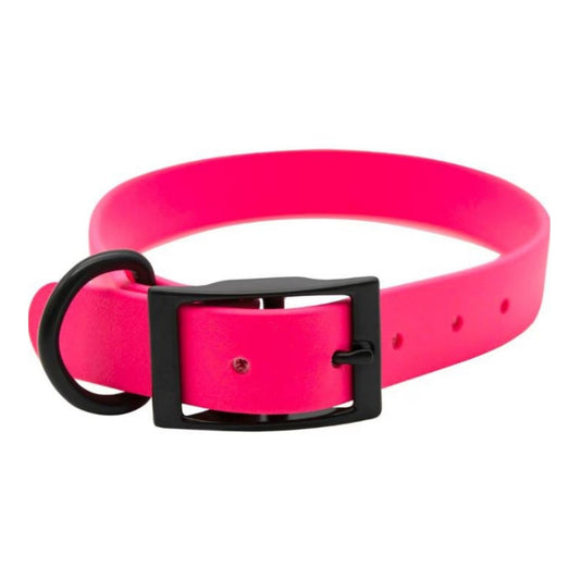 Omni Pet Zeta Biothane Dog Collar with Blk Hardware Ruby 1 x 20in.