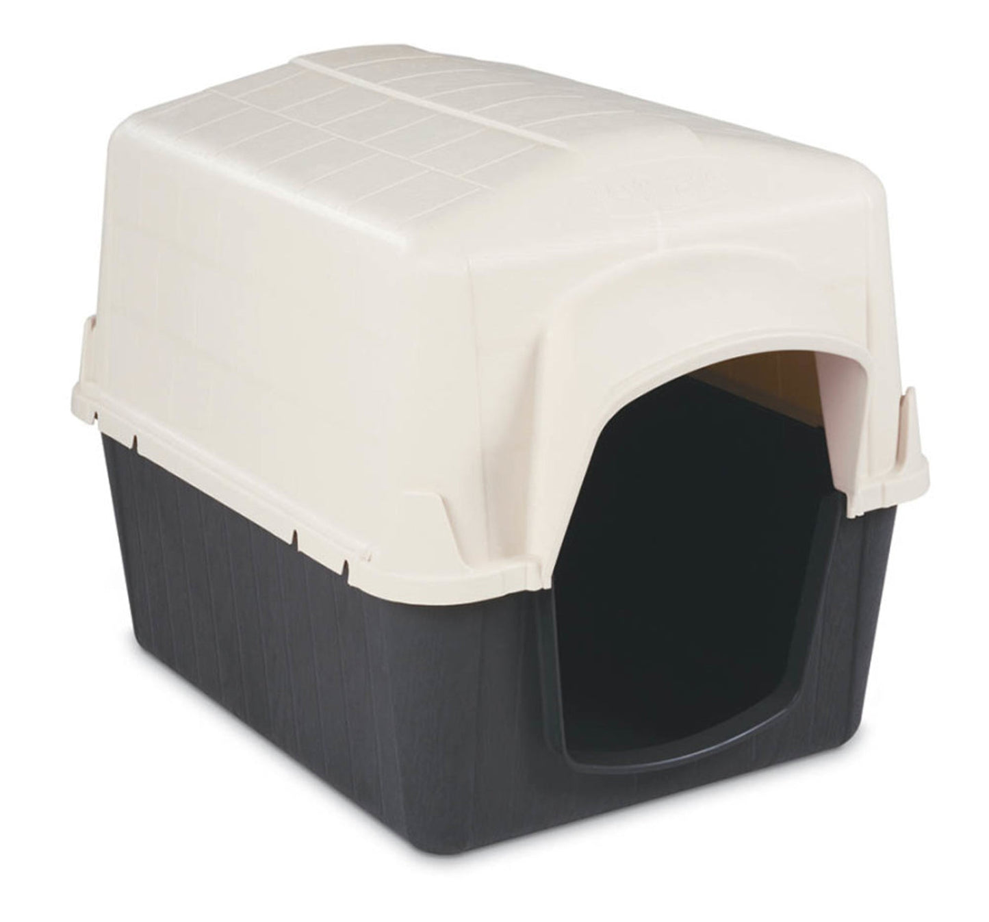 Petmate Barnhome III Dog House Bleached Linen/Black 1ea/MD