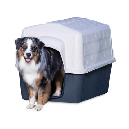 Petmate Barnhome III Dog House Bleached Linen/Black 1ea/LG