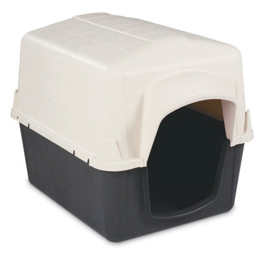 Petmate Barnhome III Dog House Bleached Linen/Black 1ea/LG