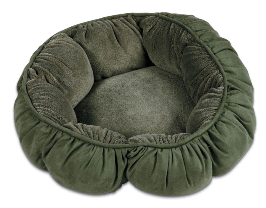 Aspen Puffy Round Pet Bed Assorted 1ea/18 in