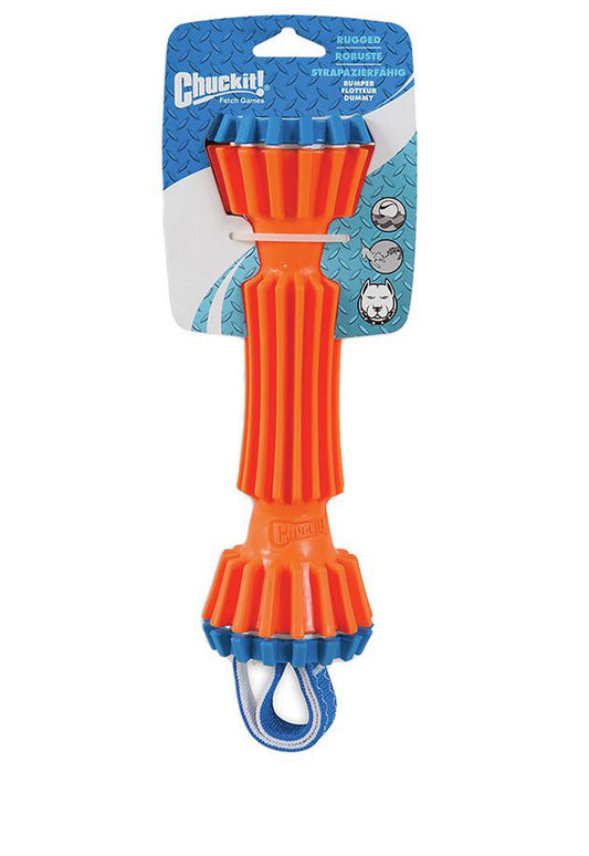 Chuckit! Rugged Bumper Dog Toy Blue/Orange 1ea/MD