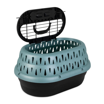 Petmate Top Load Cat Kennel Green Frost 1ea/19 in