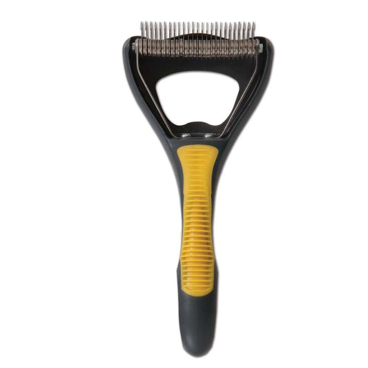 JW Pet Dog Deshedding Tool Grey, Yellow 1ea/One Size