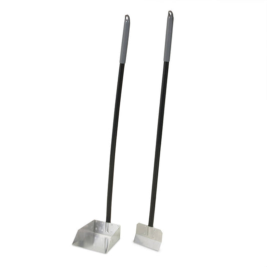 Petmate Clean Response Aluminum Spade & Pan Black/Silver 1ea/SM