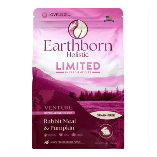 Earthborn Dog Venture Grain Free Rabbit Pumpkin 25Lb