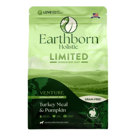 Earthborn Dog Venture Grain Free Turkey Butternut Squash 25Lb