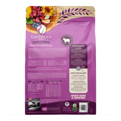 Earthborn Dog Unrefined Ancient Grains Lamb 25Lb