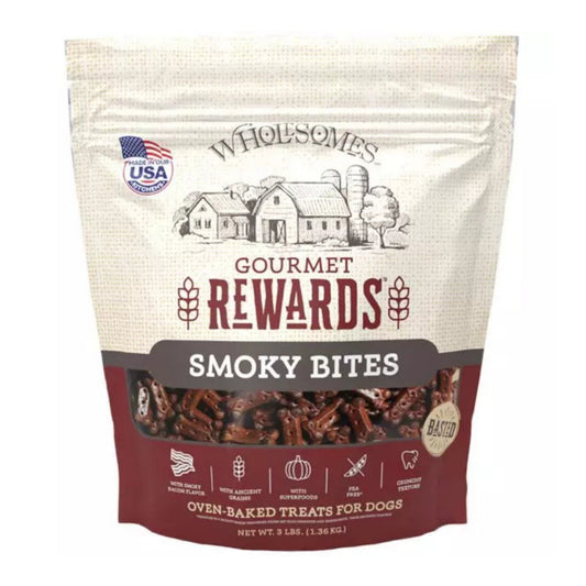 Wholesomes Rewards Gourmet Biscuits Bacon 3 Lb