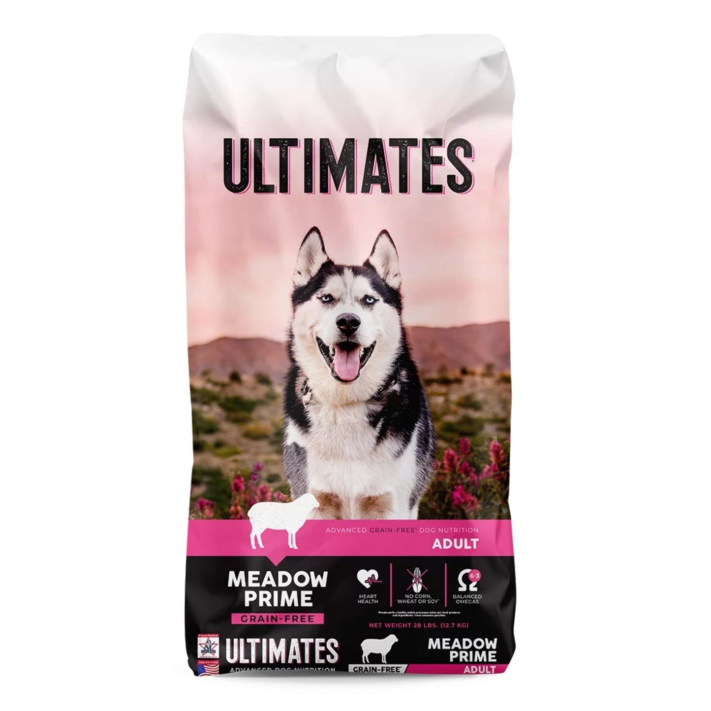 Ultimates Meadow Prime Grain Free Dog Food Lamb 28 Lb